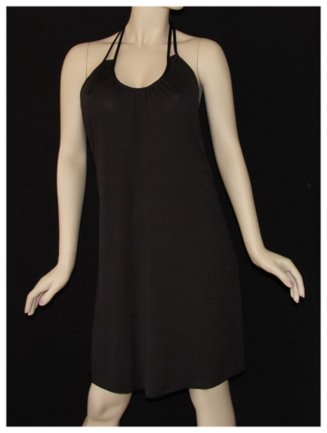 black halter dress