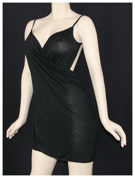 black criss-cross wrap