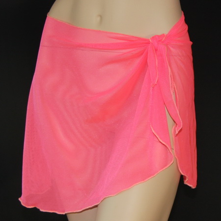 watermelon mesh wrap skirt