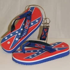 rebel flag flip flops #2