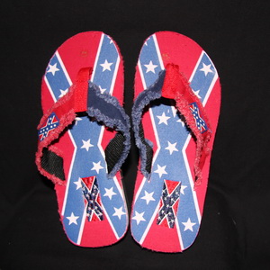 rebel flag flip-flops #1